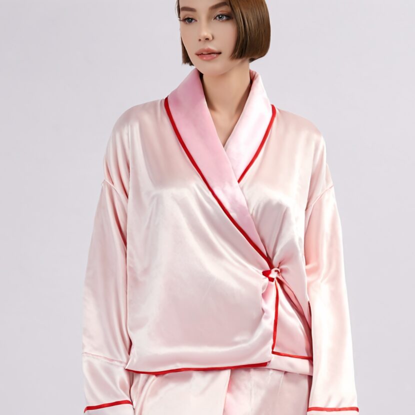 Calliope Viscose Satin – Bed Jacket