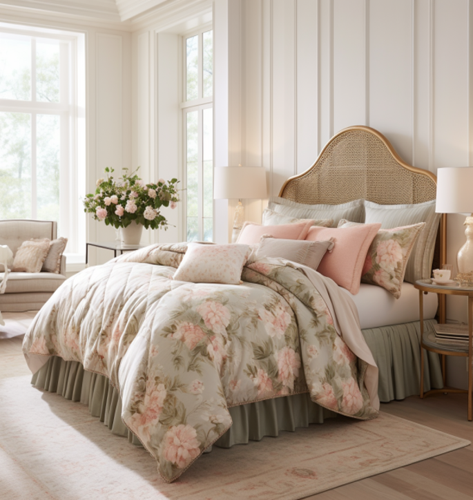 Vintage Lace Sateen Duvet Cover Set