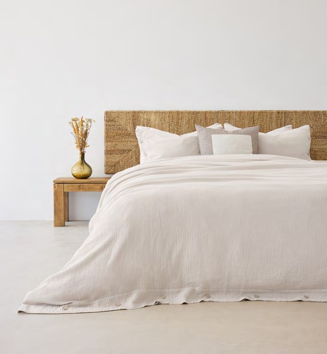 Zenith Percale Cotton Sheet Set | Spring-Summer 2025 Zinnia Collection